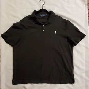 Black mens Ralph Lauren short sleeve Polo shirt XL